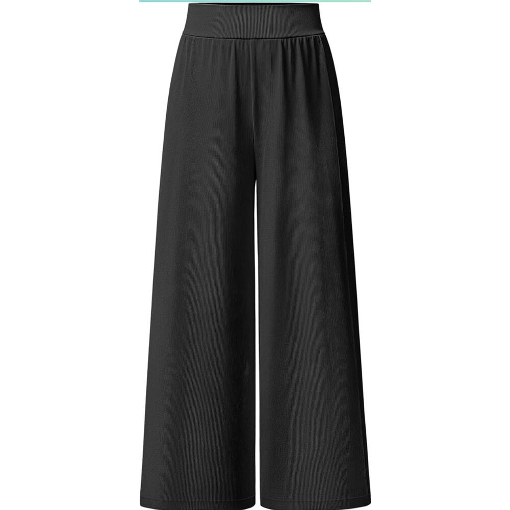 OQQ Women Pants Wide Leg High Waist Casual Lounge Pant Vacation Trousers BB1